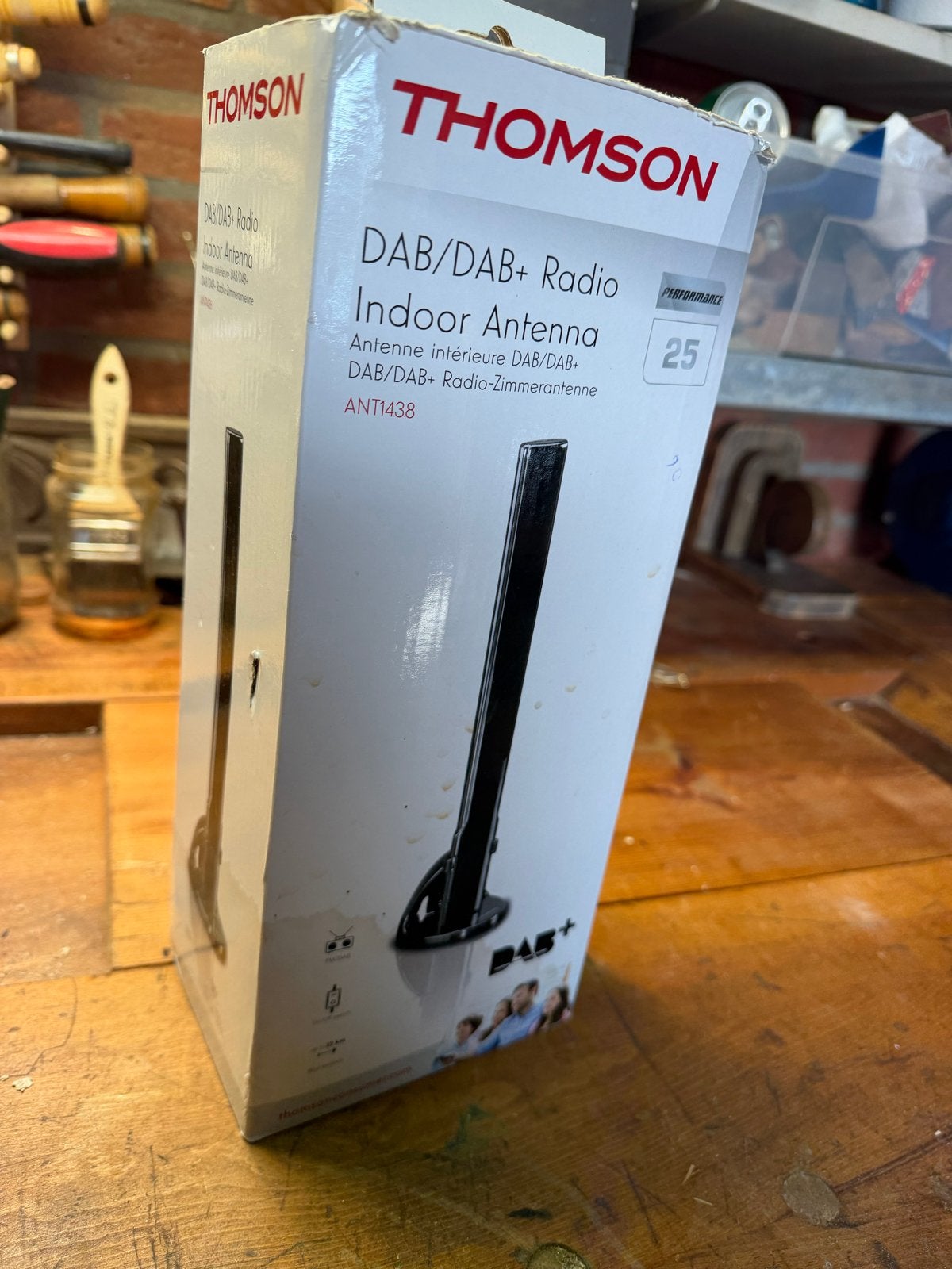 Thomson DAB/DAB+ Indoor Antenne met Versterker, Ophalen of Verzenden, Nieuw, Antenne