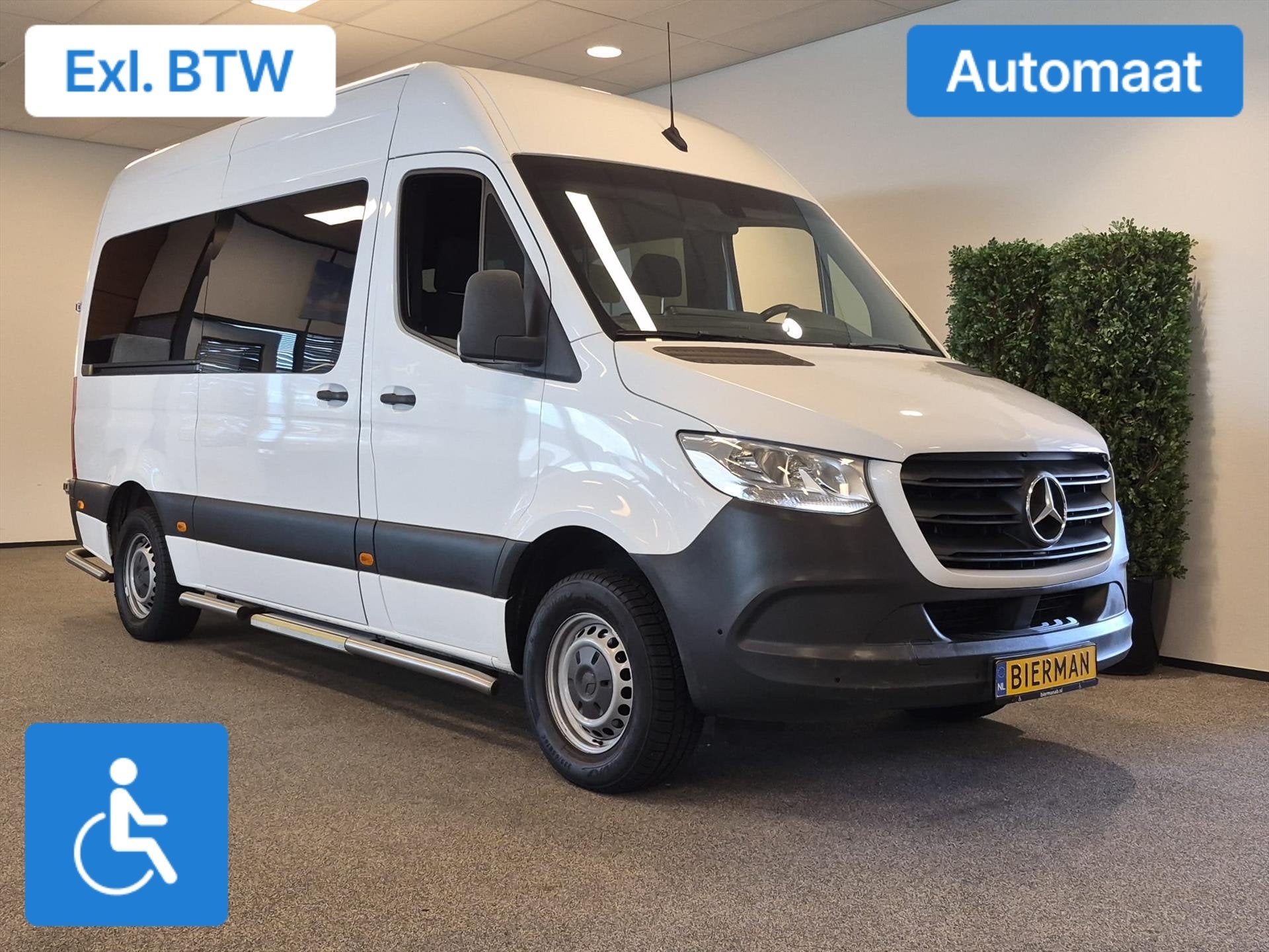 Mercedes Sprinter L2H2 Rolstoelbus Groepsvervoer (9 pers. 2x, Automaat, Stof, Gebruikt, 2000 kg