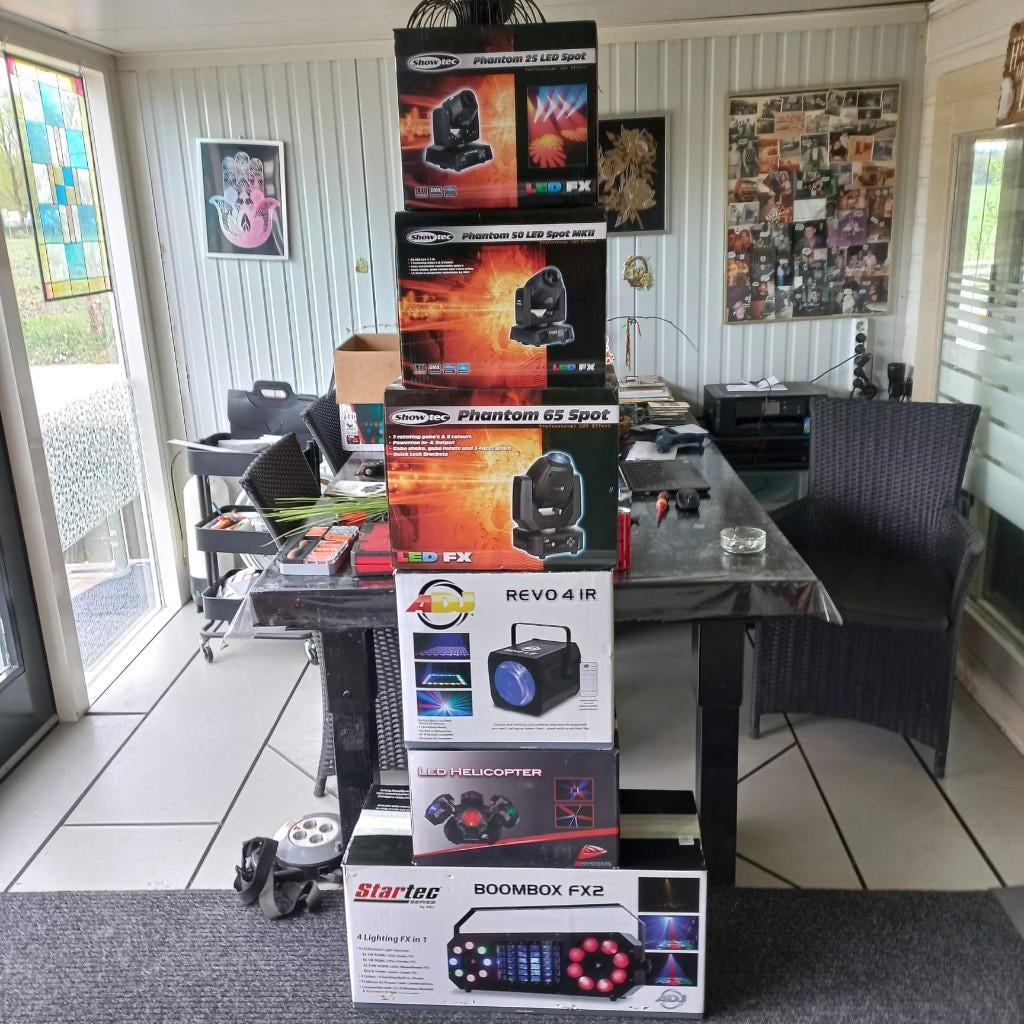 disco lampen, Ophalen, Gebruikt, Licht