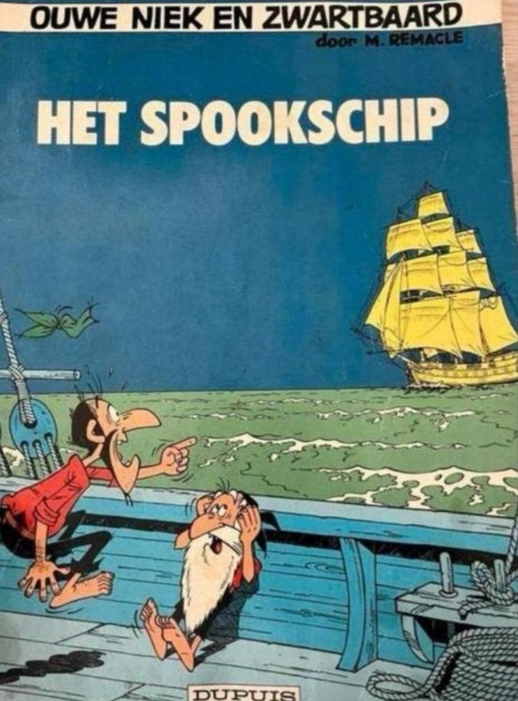 Ouwe Niek en Zwartbaard - Het Spookschip (nr. 10), Eén stripboek, Ophalen of Verzenden, Gelezen