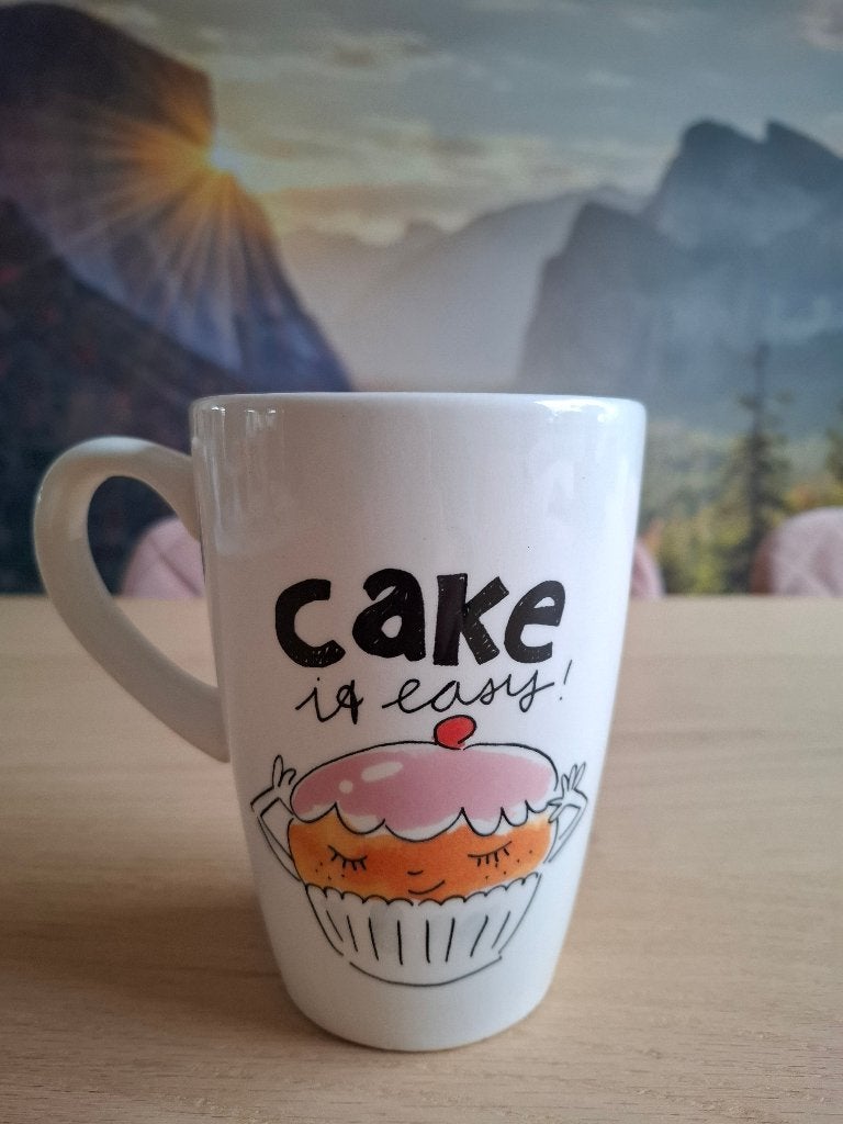 Blond Amsterdam – Cake it easy XL mok, Zo goed als nieuw, Aardewerk, Blond Amsterdam, Mok