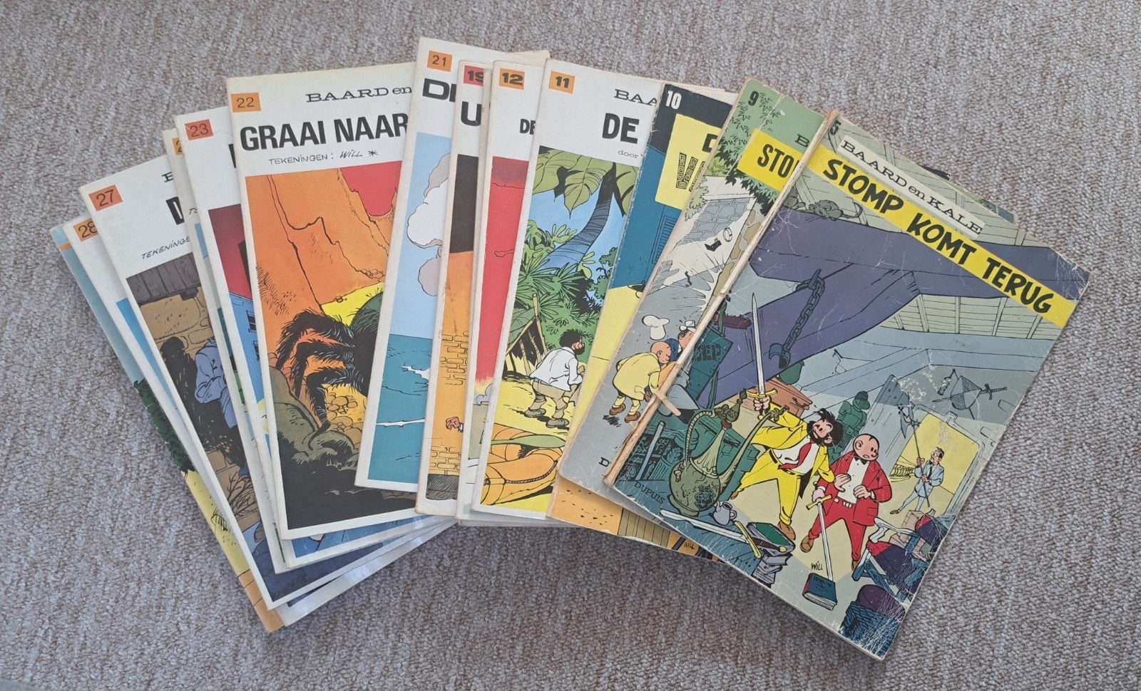 Baard en Kale stripboeken - Diverse nummers, Meerdere stripboeken, Ophalen of Verzenden, Gelezen, J. Van der Steen