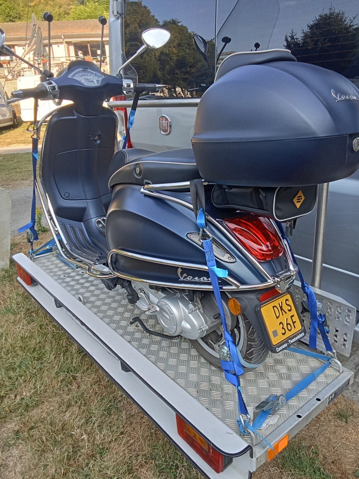 Scooter plateau voor camper bus Fiat Ducato / Peugeot Boxer, Ophalen