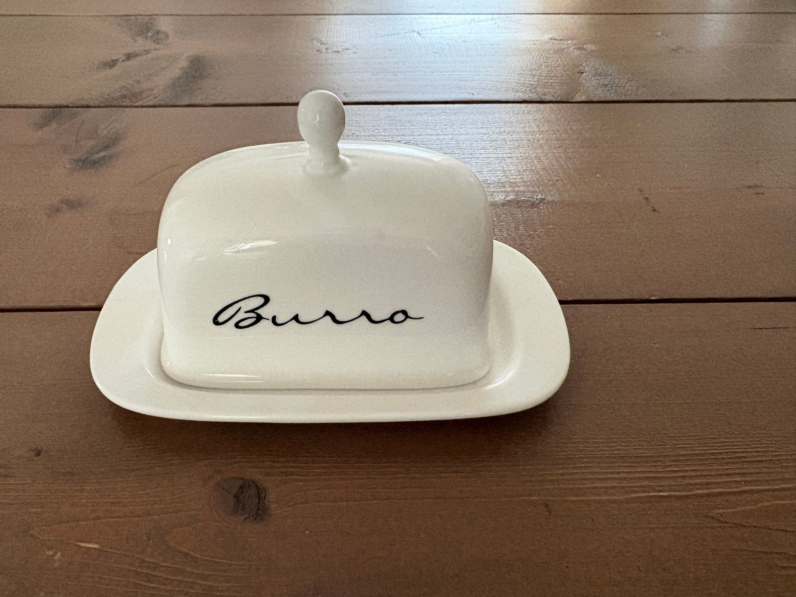 Riviera Maison botervloot 'Burro', Overige typen, Ophalen of Verzenden, Zo goed als nieuw, Steen/keramiek