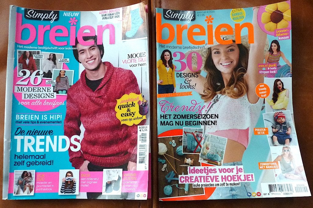 breien : 4 x simply breien enz. Veel moois om zelf te maken, Verzenden, Zo goed als nieuw, Breien of Haken, Patroon of Boek