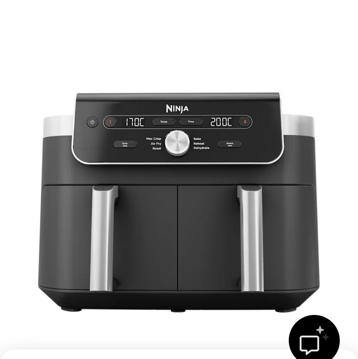 Nieuwe Ninja Foodi Dual Zone Airfryer DZ901EU in doos, Ophalen of Verzenden, Nieuw, Airfryer, 1500 gram of meer