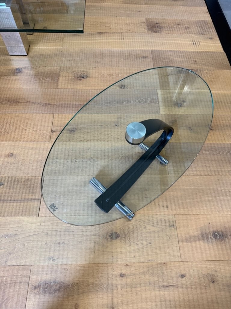 2 Rolf Benz bijzettafel glas tafel Design, 45 tot 60 cm, Service@rolf-benz.com, Haiterbacher Str. 104, Ovaal