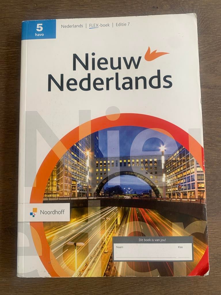 Nieuw Nederlands 5 havo FLEX-boek Editie 7, Boeken, Ophalen of Verzenden, Nieuw, HAVO, Nederlands