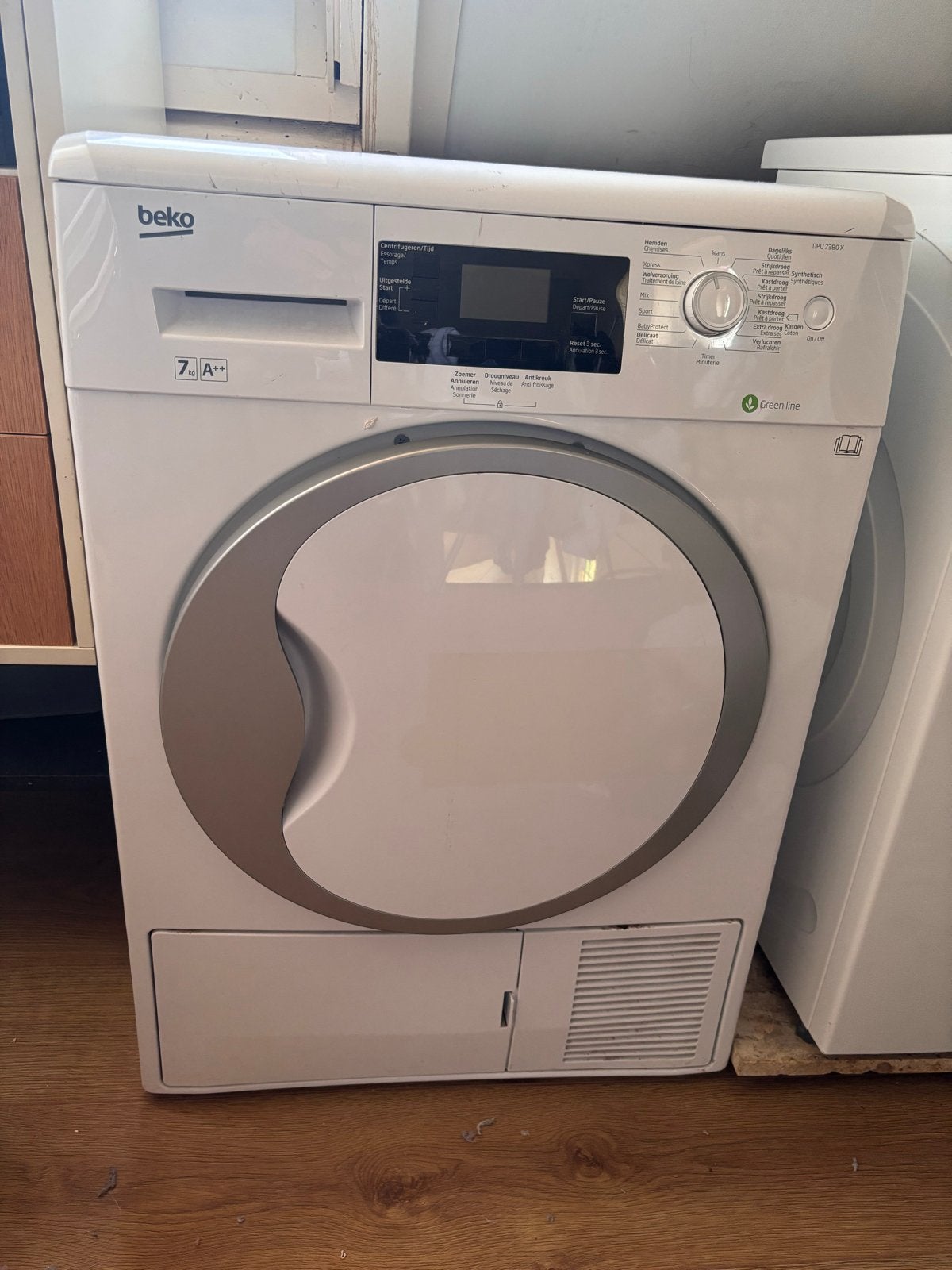 Beko DPU 7380 X Condensdroger, Witgoed en Apparatuur, Wasdrogers, Ophalen, 6 tot 8 kg, Gebruikt, Voorlader