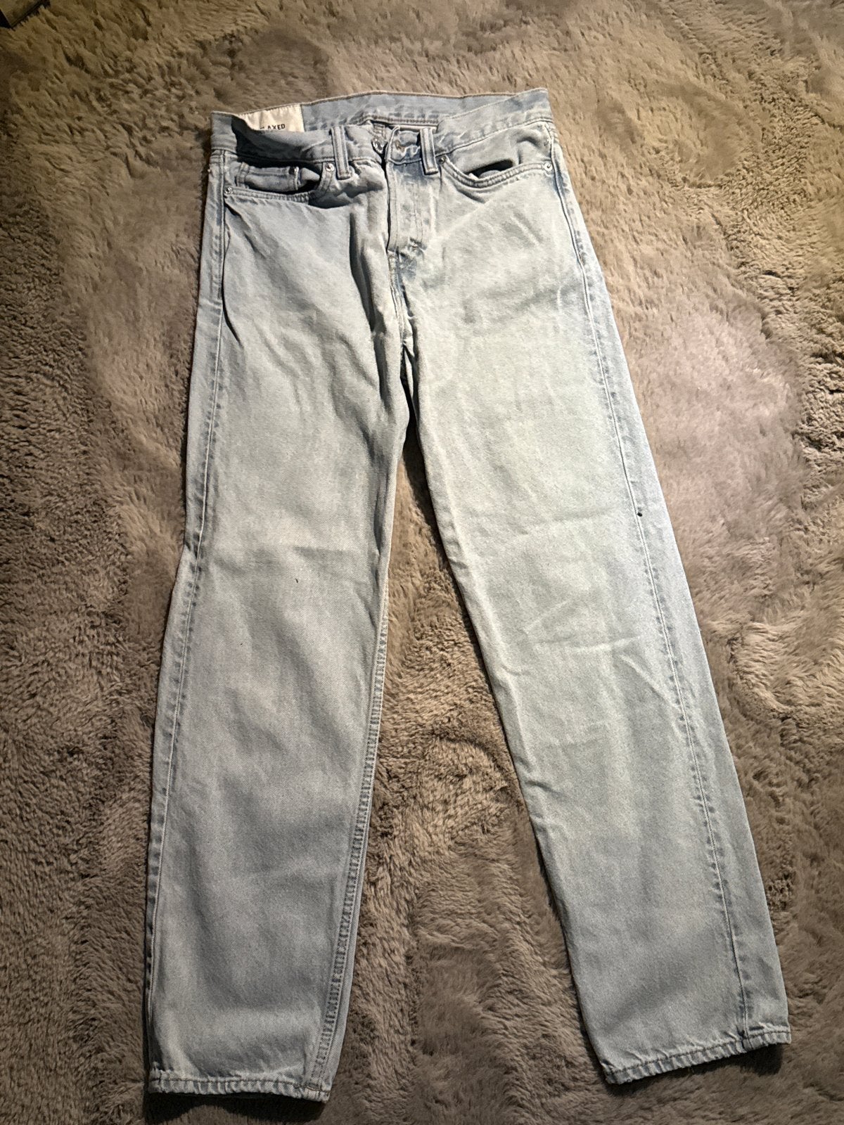 H&M Relaxed Jeans - Maat 32, Kleding | Heren, Spijkerbroeken en Jeans, Ophalen of Verzenden, Zo goed als nieuw, Blauw, W32 (confectie 46) of kleiner