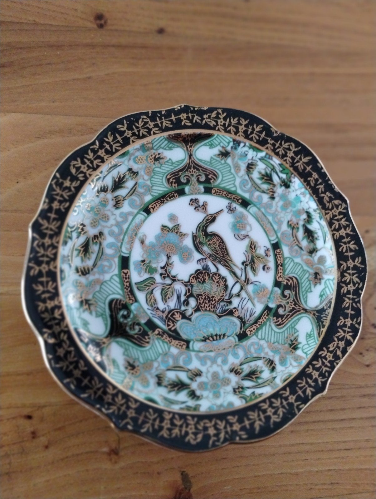 Saji Japan Fine China schotel met vogelmotief, Ophalen of Verzenden