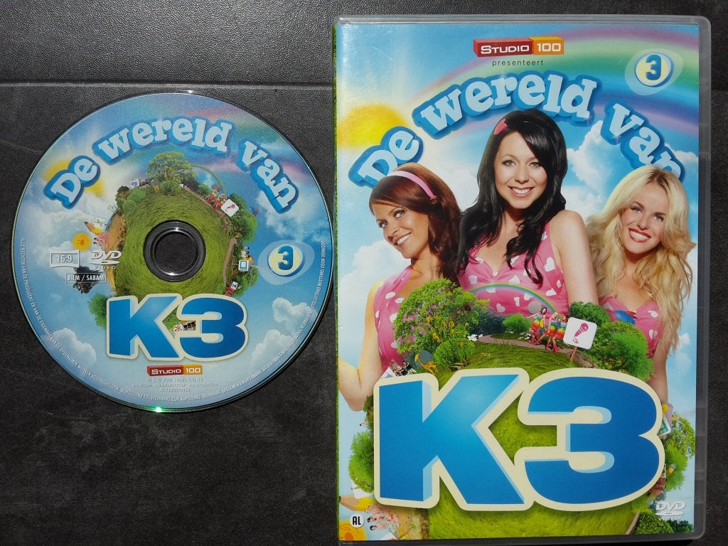 DVD - De Wereld van K3 - Deel 3, Avontuur, Alle leeftijden, Ophalen of Verzenden, Zo goed als nieuw