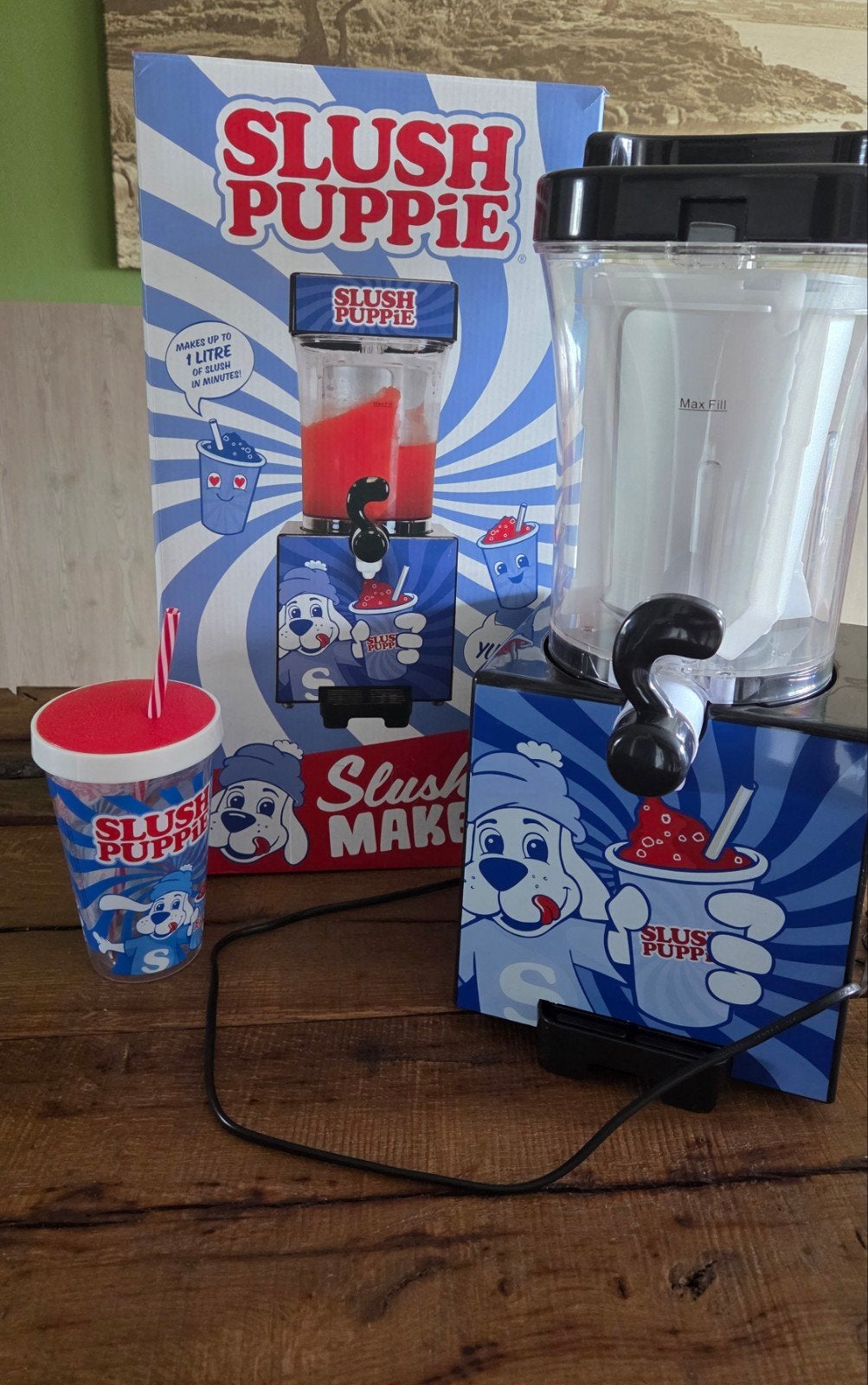 Slush Puppie Slush Machine - Maak je eigen Slushies!, 1 tot 2 liter, Ophalen, Zo goed als nieuw, 1 snelheid