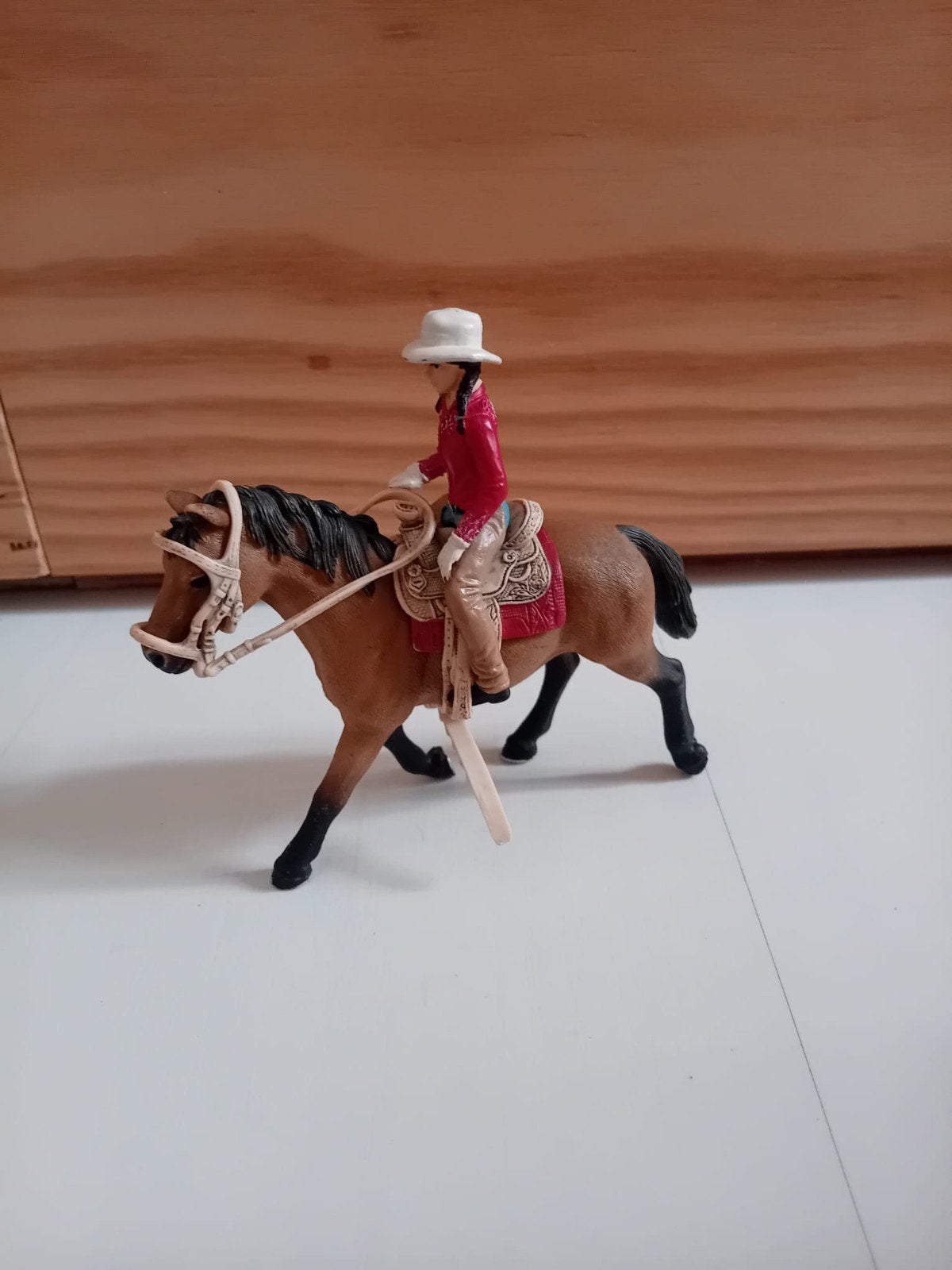 Schleich horse club, paard met westernruiter, Ophalen of Verzenden