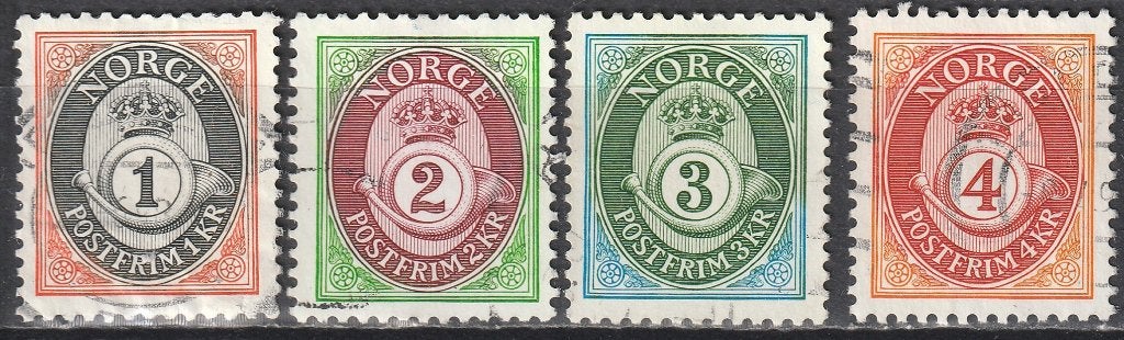 Noorwegen Michel nr. 1107-1110 x Gebruikt