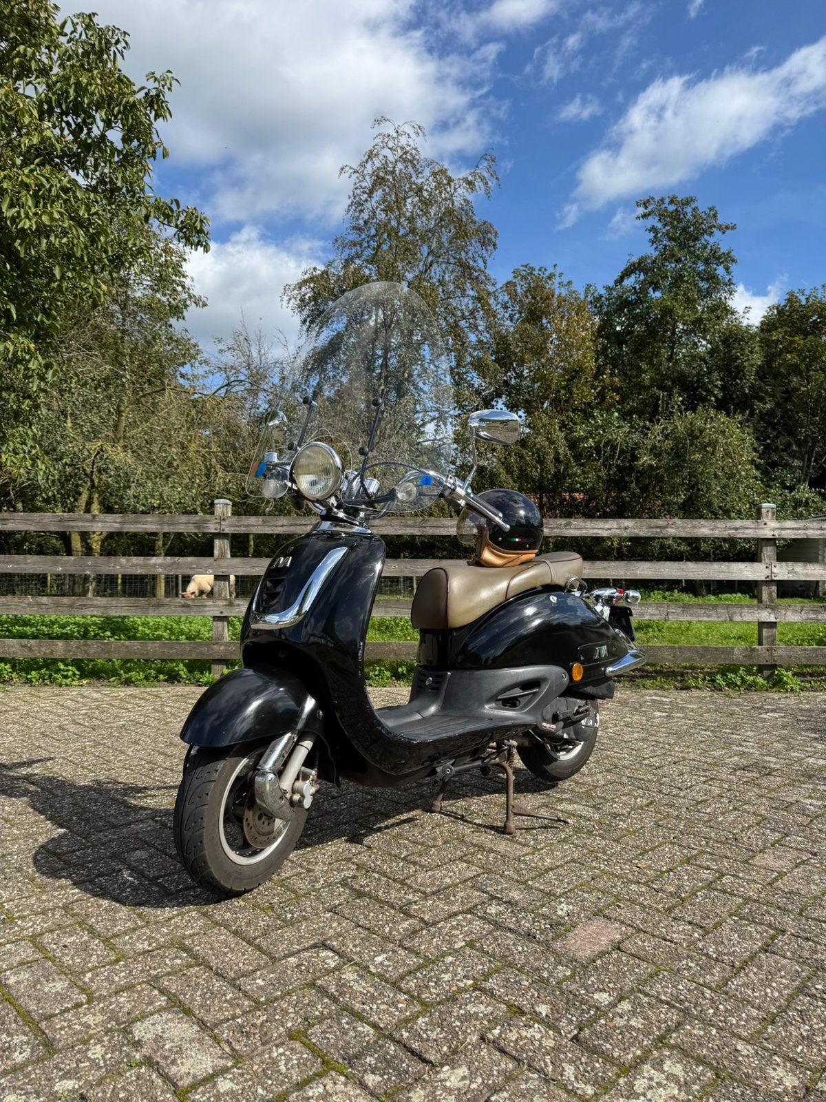Retro Iva scooter, Fietsen en Brommers, Ophalen, Gebruikt, Maximaal 45 km/u, Benzine
