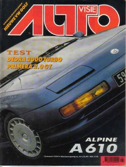 Autovisie 6 1991 : Renault Alpine A610 Turbo - Mazda MX3 V6, Ophalen of Verzenden, Gelezen, Algemeen