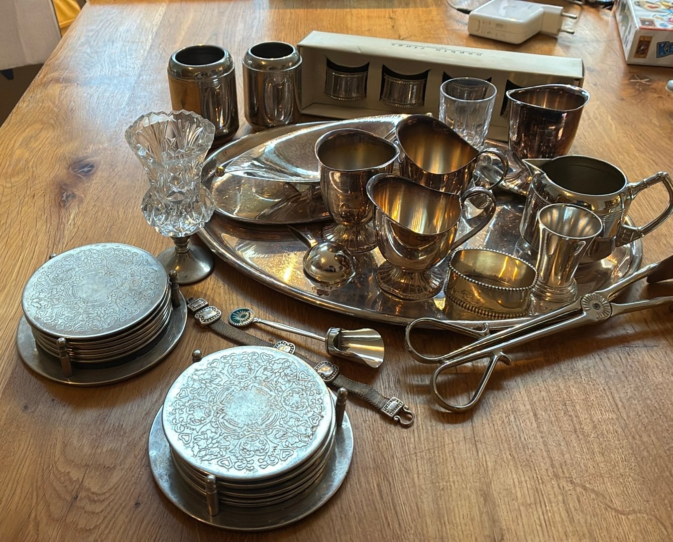 Verzilverde servies en huisraad, Antiek en Kunst, Ophalen of Verzenden