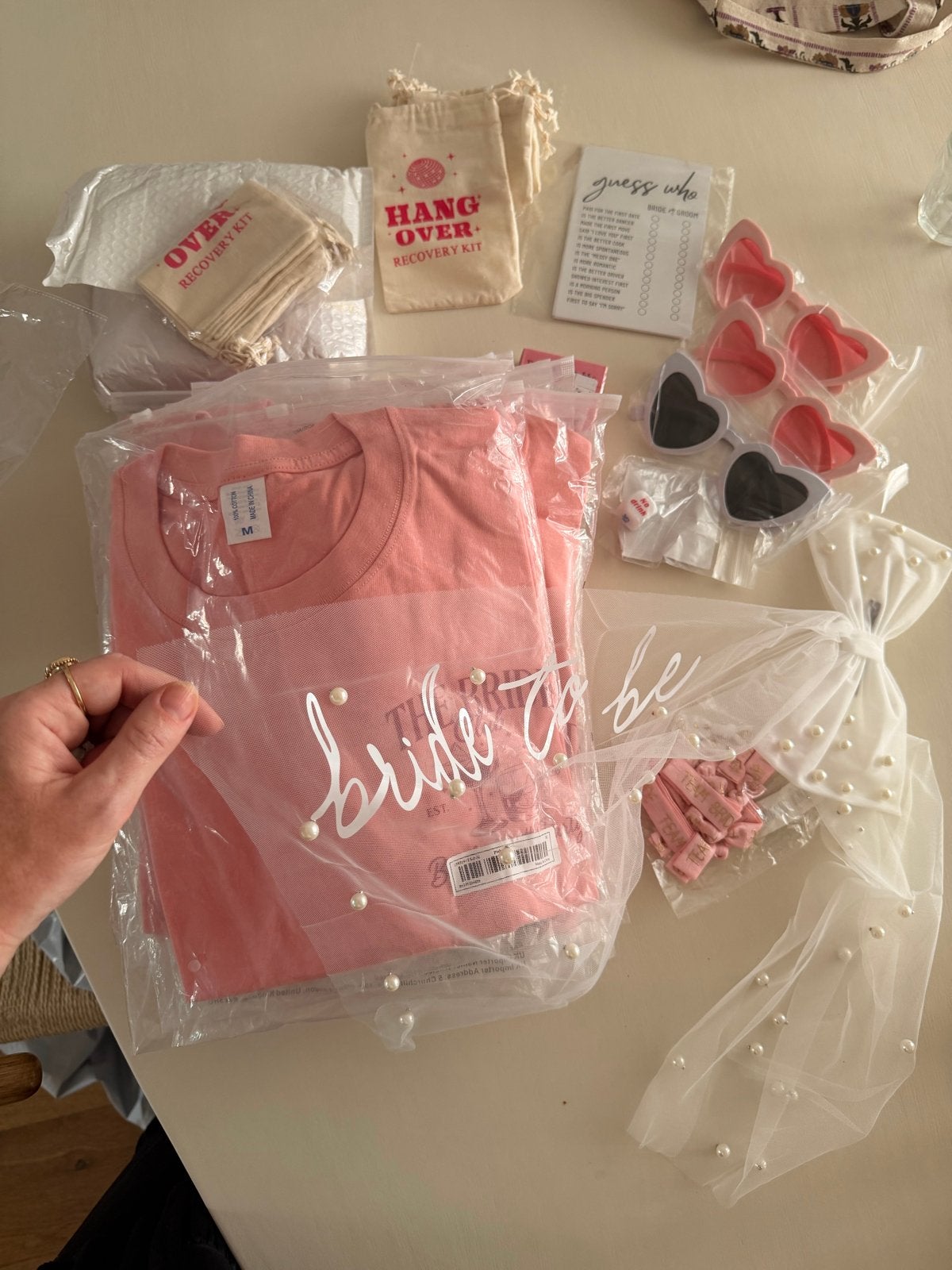 Bachelorette Party Pakket - Bride Club & Team Bride, Ophalen of Verzenden, Nieuw, Feestartikel, Geboorte of Huwelijk