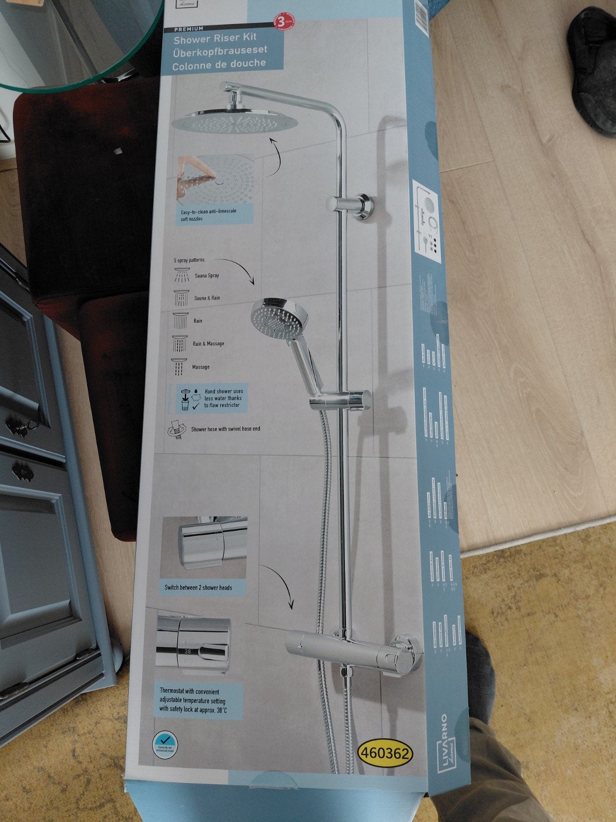 nieuw regendoucheset met thermostaatkraan, Ophalen, Nieuw