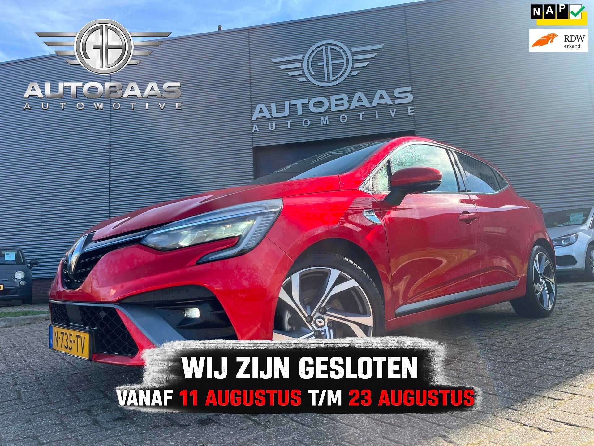 Renault Clio 1.6 E-Tech Hybrid 140 R.S. Line AUTOMAAT *APK 0, Auto's, Gebruikt, 4 cilinders, Origineel Nederlands, Bedrijf