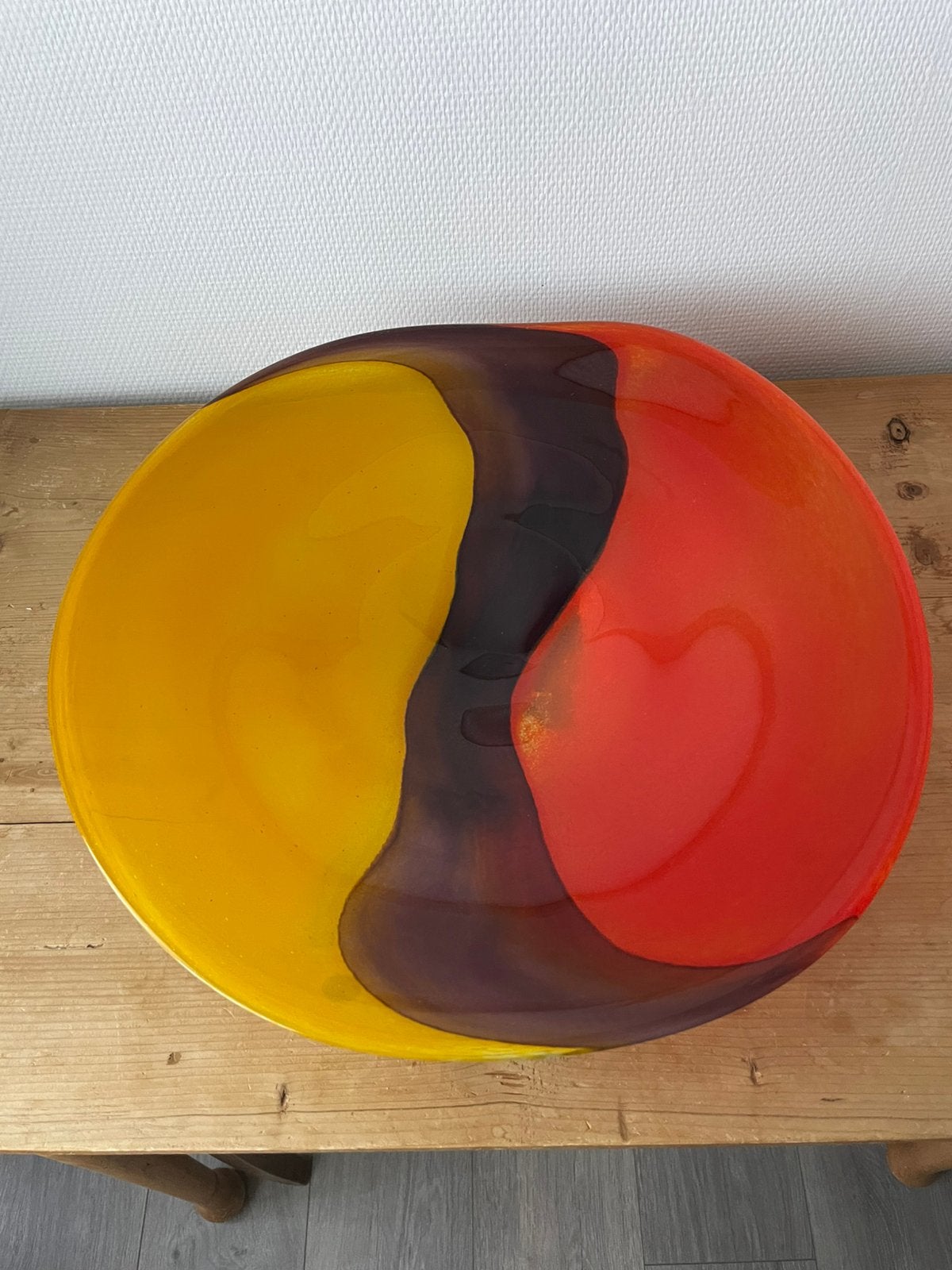 Murano schaal, Huis en Inrichting, Woonaccessoires | Schalen en Manden, Ophalen of Verzenden, Zo goed als nieuw, Rond, Glas