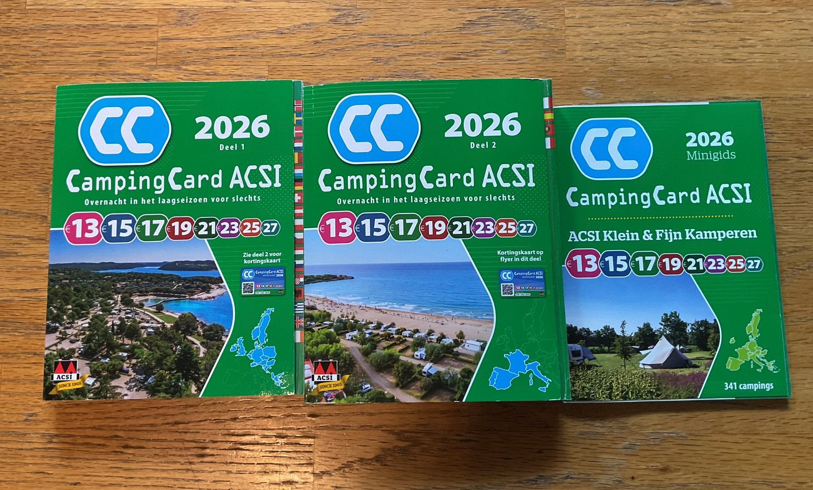 Nieuw! Acsi Campingcard 2026 compleet 3 delen, Overige merken, Europa, Nieuw, Ophalen of Verzenden