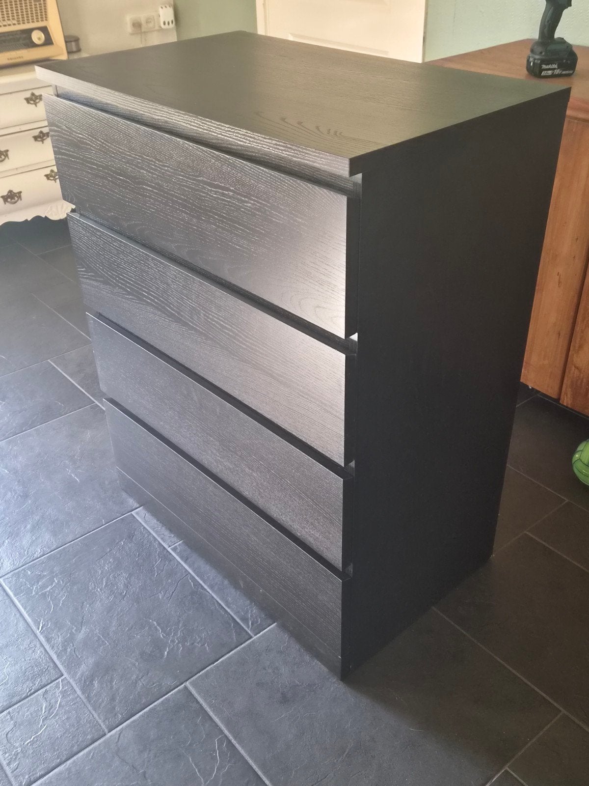 Zo goed als nieuwe IKEA ladekast - Zwart, 5 laden of meer, Ophalen, Zo goed als nieuw