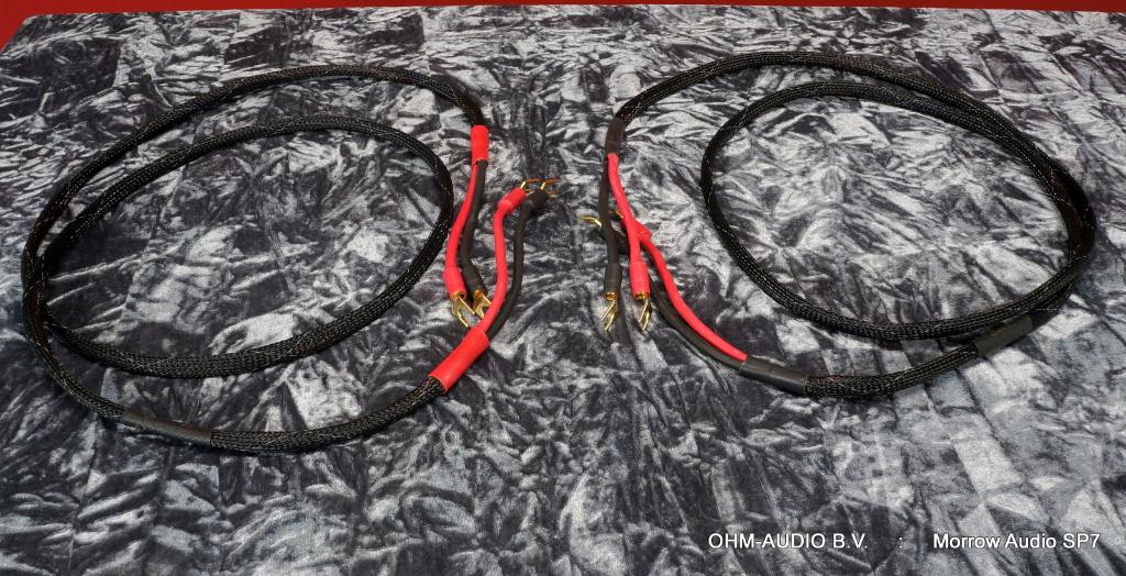 Morrow Audio SP7 Luidsprekerkabel, 2.0 Meter, Spade > Spade, Ophalen of Verzenden, Refurbished, 2 tot 5 meter, Luidsprekerkabel