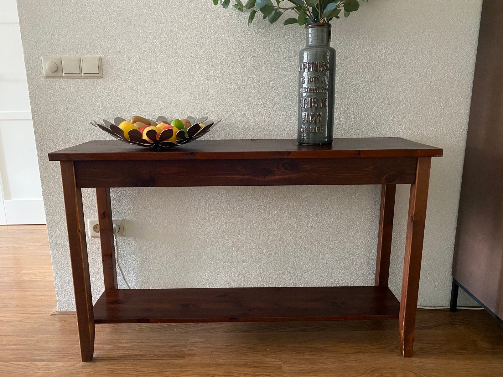 Houten sidetable, Ophalen, 100 tot 150 cm, Zo goed als nieuw, 25 tot 50 cm