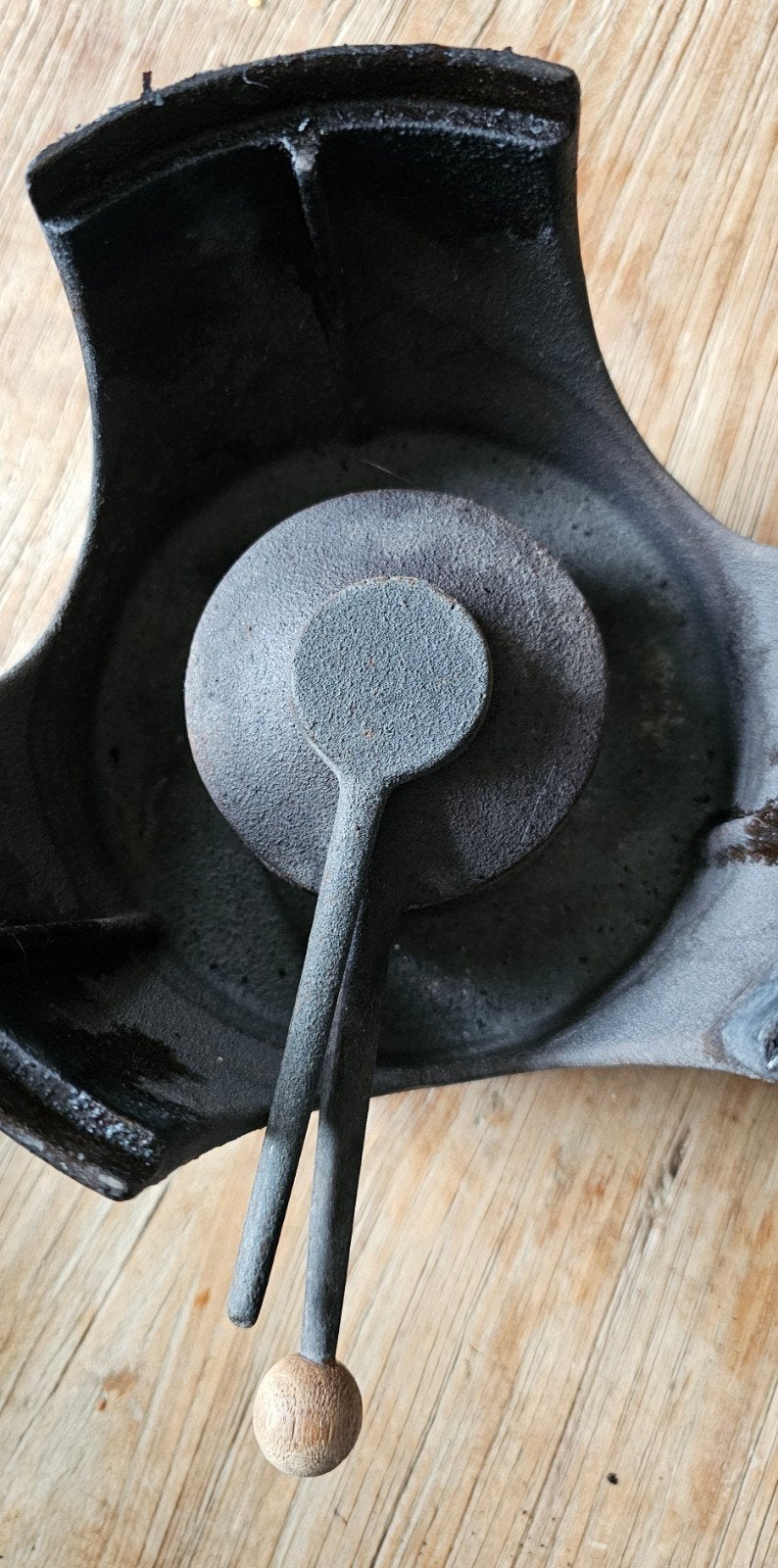Fonduepan op spiritus, Ophalen, Brander, Fonduepan