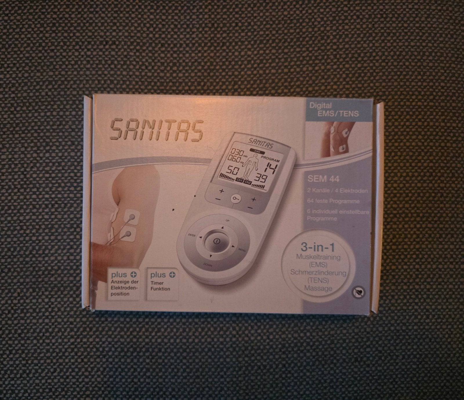 Sanitas SEM 44 Digitale EMS/TENS Spierstimulator, Ophalen of Verzenden, Zo goed als nieuw, Overige typen