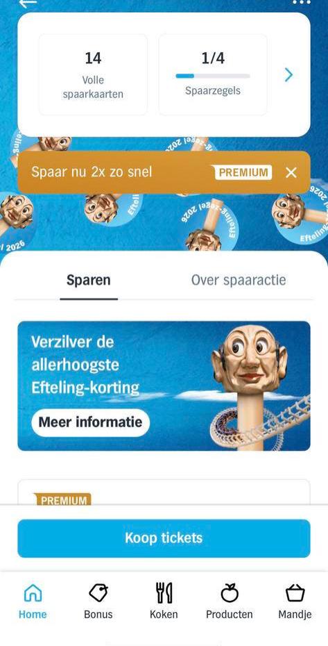 Efteling 14 euro korting per ticket, 1 euro per kaartje, Tickets en Kaartjes, Drie personen of meer, Kortingsbon, Pretpark