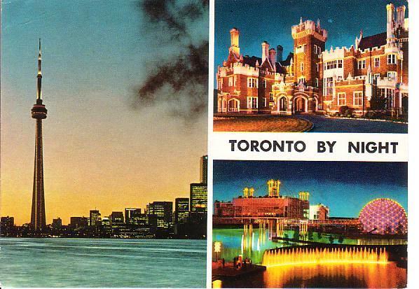 Ansichtkaart	Toronto (Canada)	3-luik, Verzenden, 1960 tot 1980, Gelopen, Buiten Europa