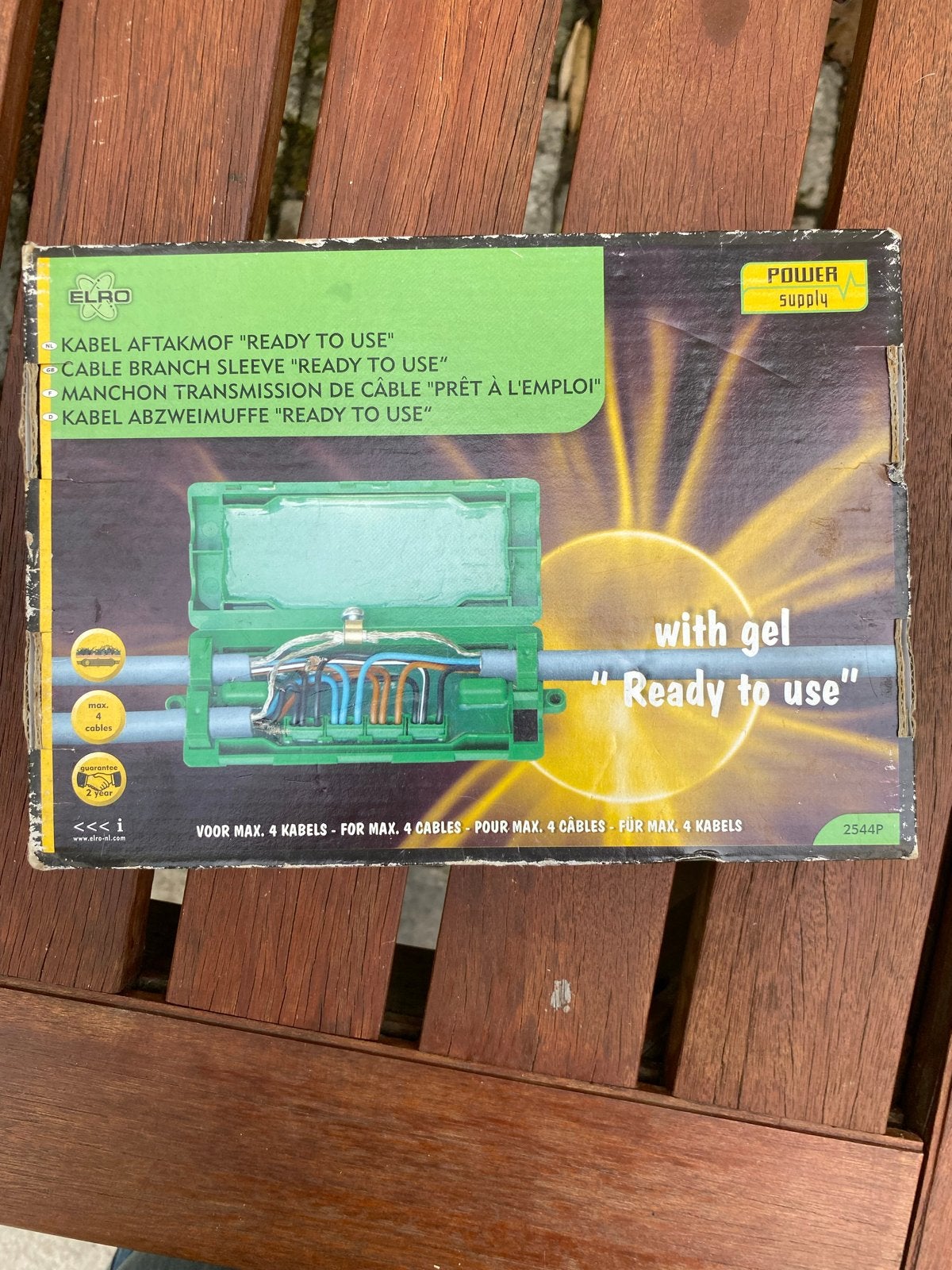ELRO Kabel Aftakmof met gel, Ophalen of Verzenden, Nieuw, Kabel of Snoer