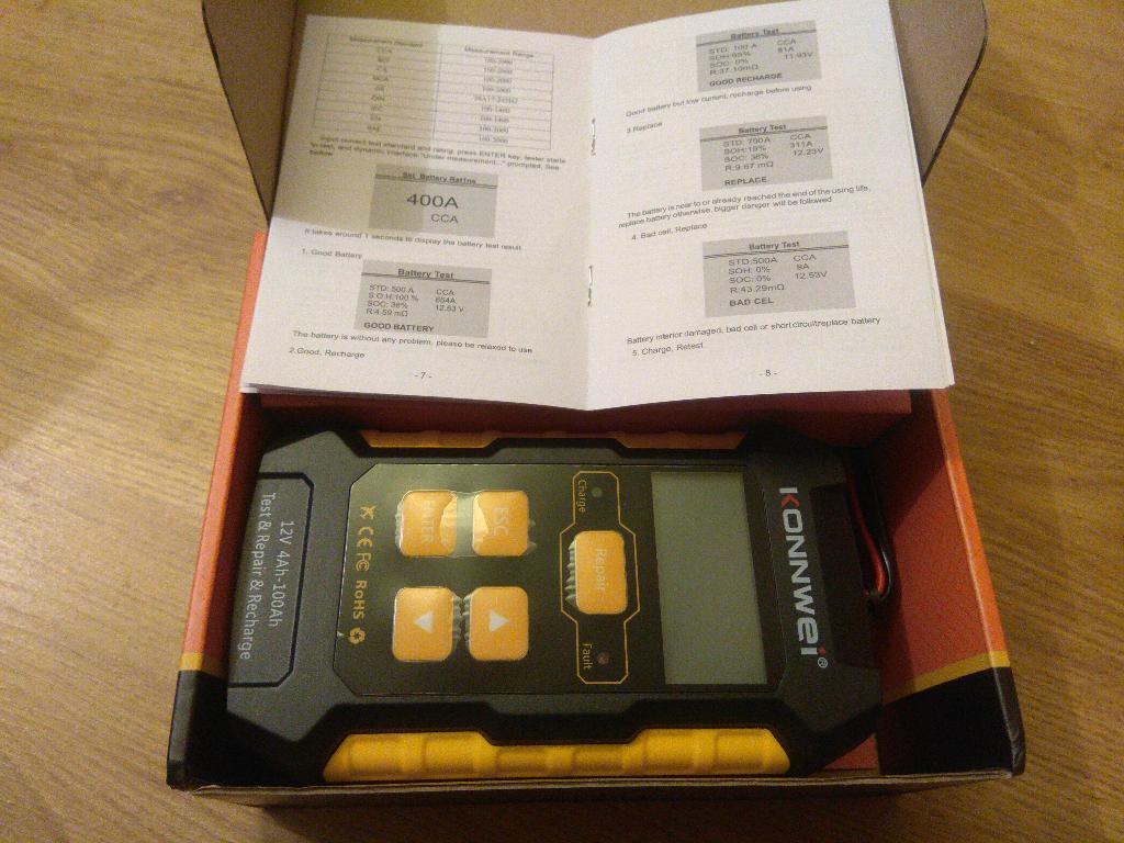 Kw510 accu tester en oplader, Verzenden, Nieuw