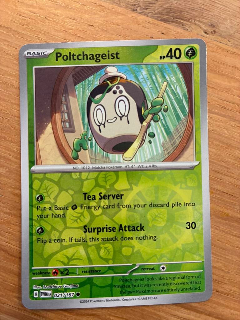 Pokemon kaart Poltchageist, Ophalen, Zo goed als nieuw