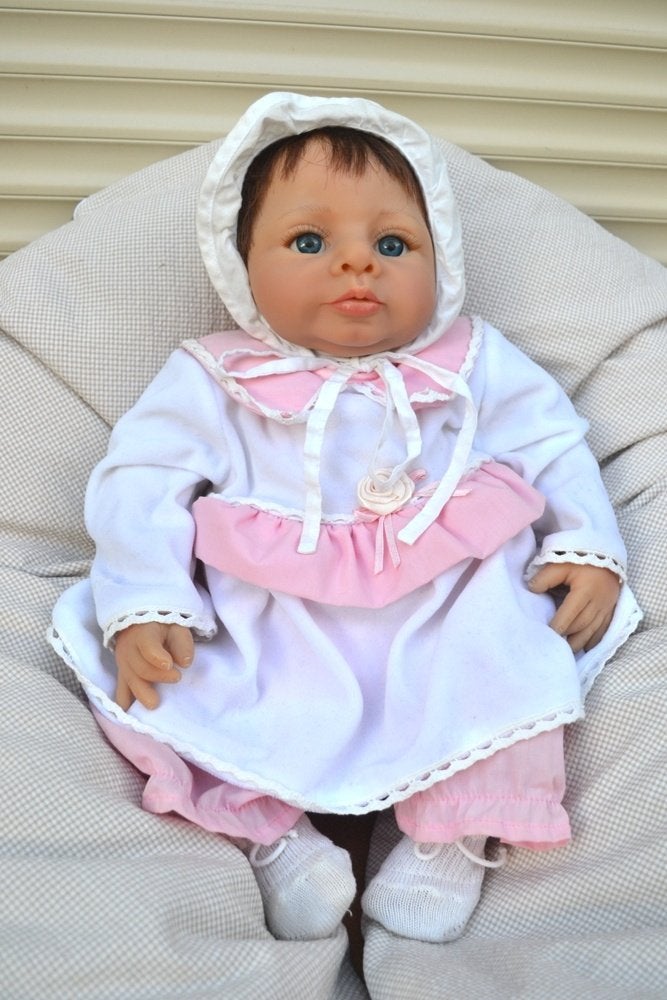 Prachtige Reborn Lilly pop van Elise Marx NR 7901, Ophalen of Verzenden, Zo goed als nieuw, Pop