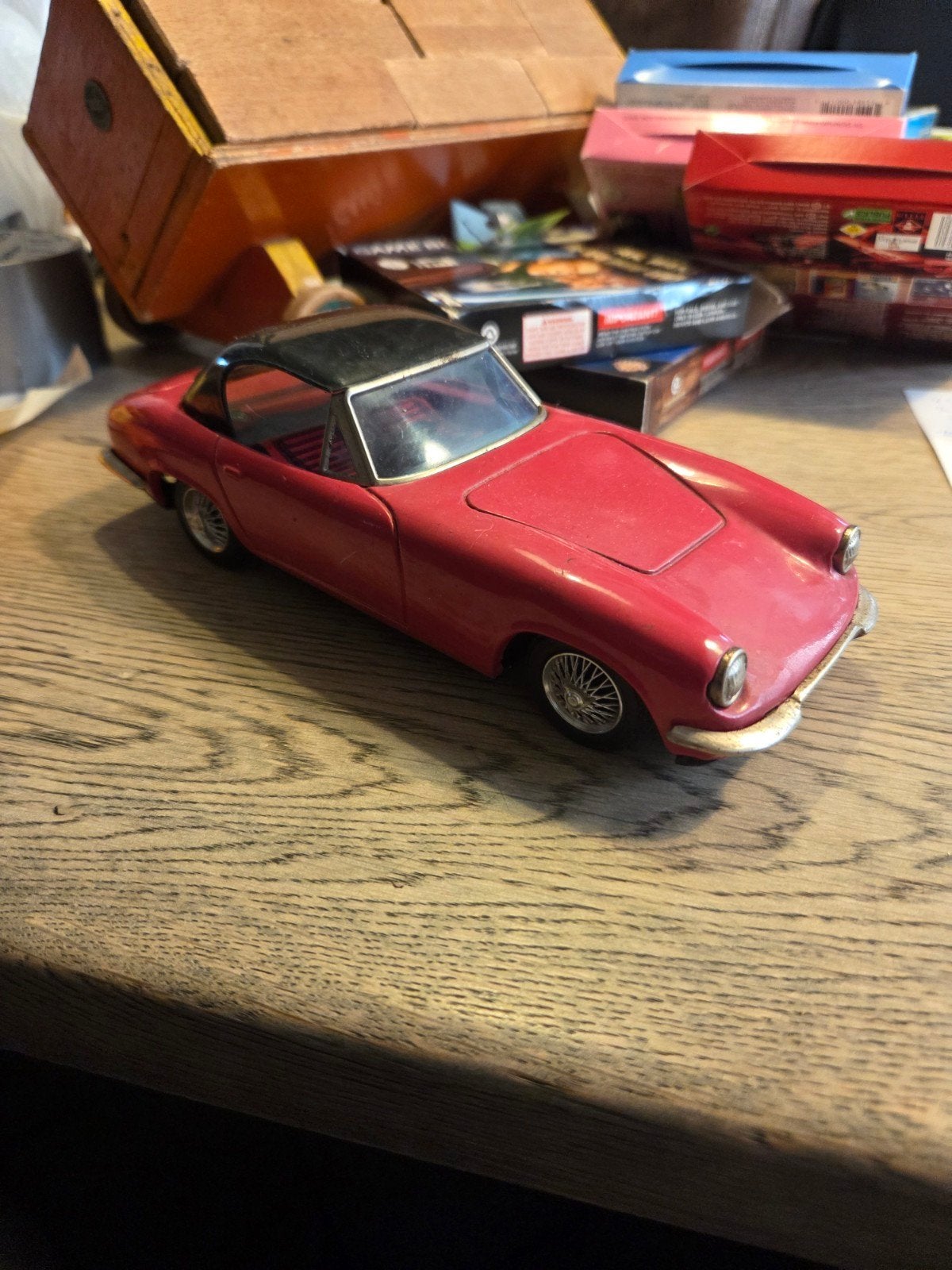 Blikken auto lotus elan bandai japan, Antiek en Kunst, Ophalen