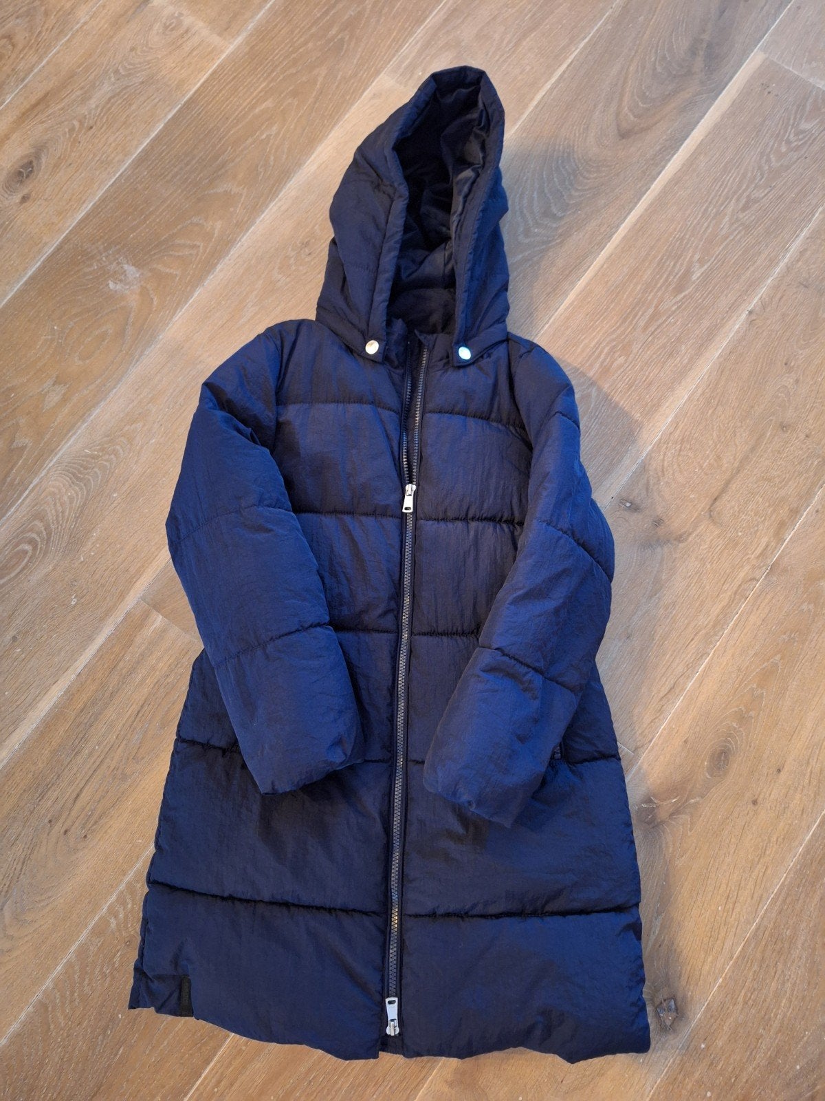 Mooie (nog bijna nieuw) meisjes jas Only maat 140, Blauw, Ophalen of Verzenden, Zo goed als nieuw, Maat 34 (XS) of kleiner