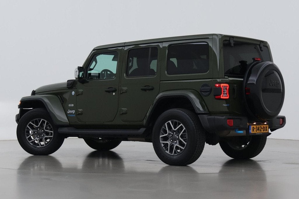 Jeep Wrangler Unlimited 4xe 380 Sahara | ACC | Leder | Camer, Auto's, Jeep, Automaat, Stof, Euro 6, 4 cilinders