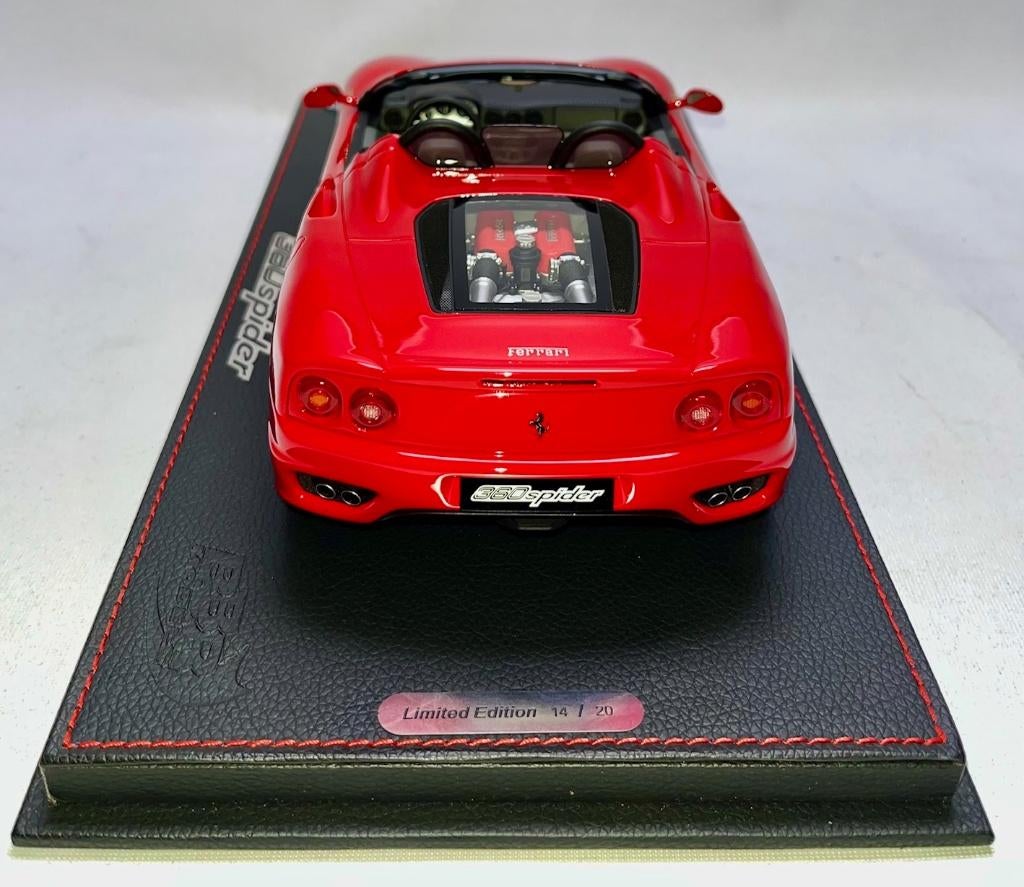 Ferrari 360 Modena Spider Rood 1:18 P18232A1 van BBR, Ophalen of Verzenden, Nieuw, Auto, Overige merken
