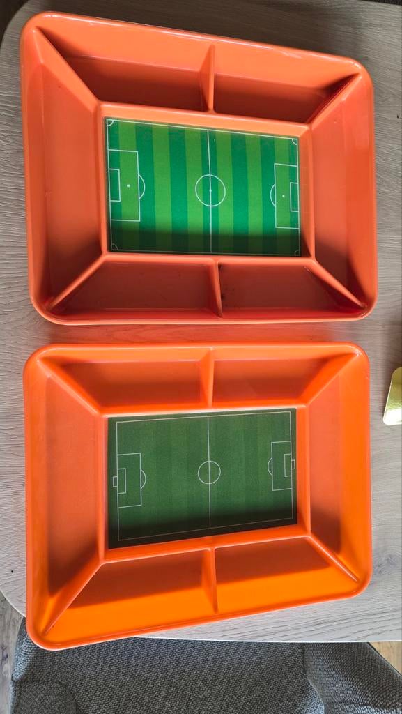 2x Voetbalveld dienblad / snack tray, Ophalen