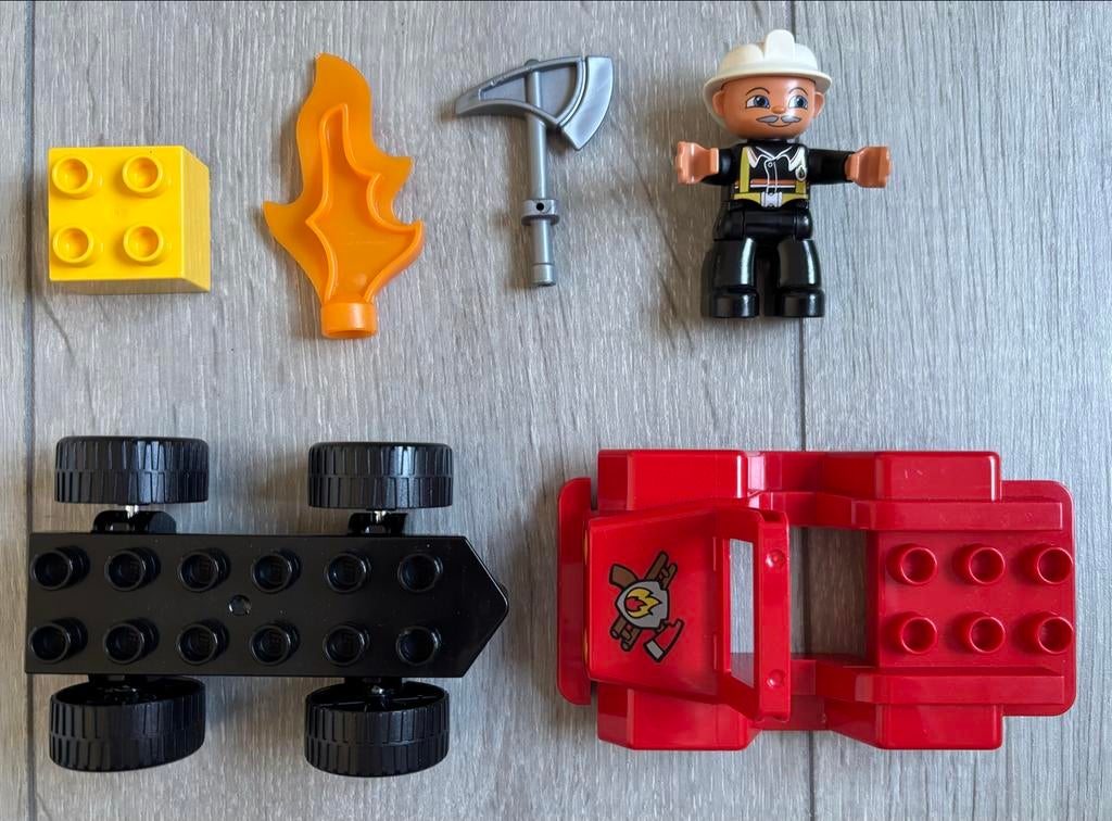 Lego Duplo 6169 Brandweercommandant - Complete Set, Ophalen of Verzenden, Zo goed als nieuw, Complete set, Duplo