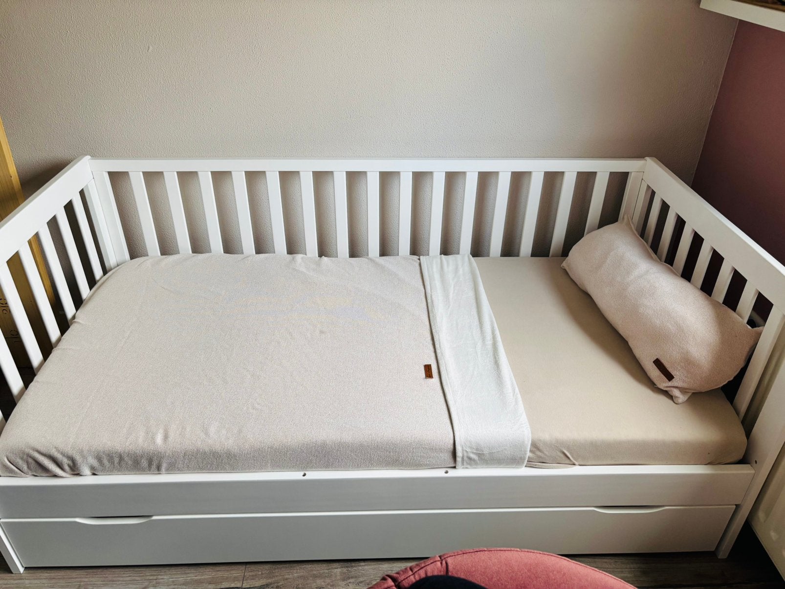 Peuterbedje | Petite Amelie | 140x70xm, Ophalen, 70 tot 85 cm, 140 tot 160 cm, Zo goed als nieuw