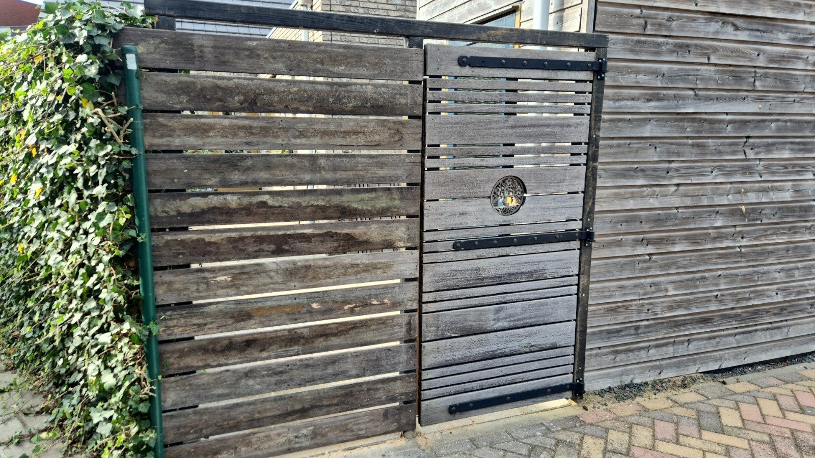 MOOIE HARDHOUTEN  TUIN POORT TE KOOP, Ophalen, Gebruikt, Hout