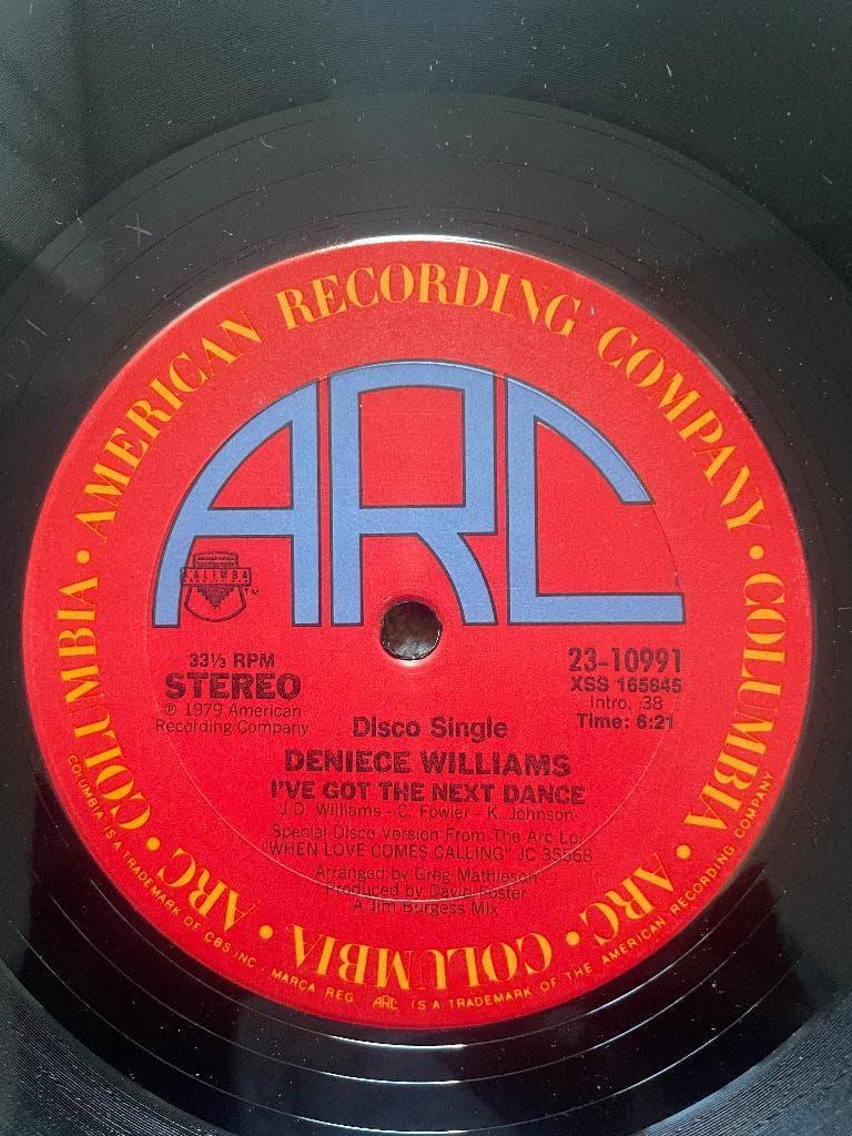 Deniece Williams – I've Got The Next Dance (12"Maxi). VG+, Ophalen of Verzenden, Gebruikt, 12 inch, Disco