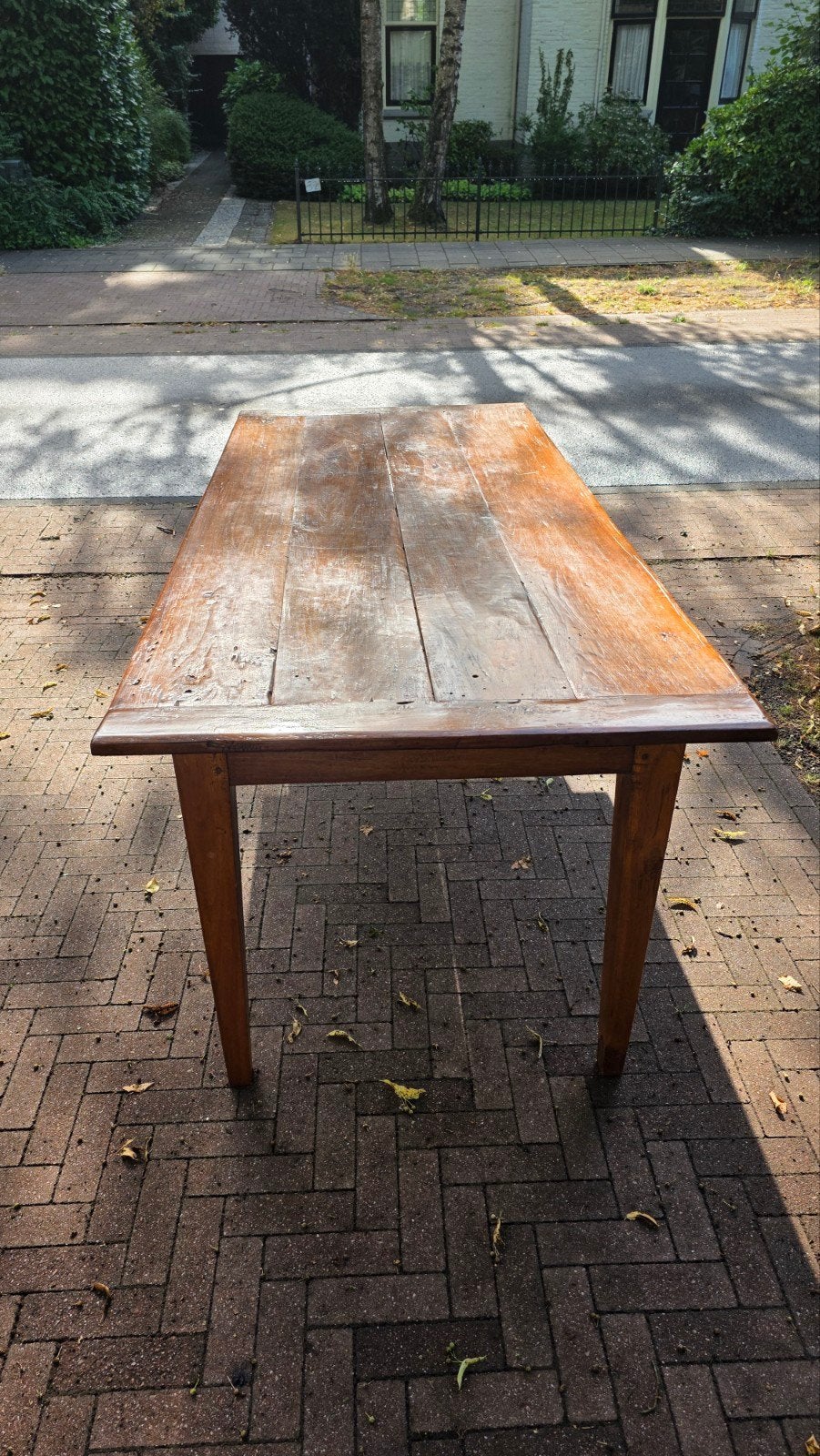 antieke Franse boerentafel 2,10 * 90, Antiek en Kunst, Ophalen