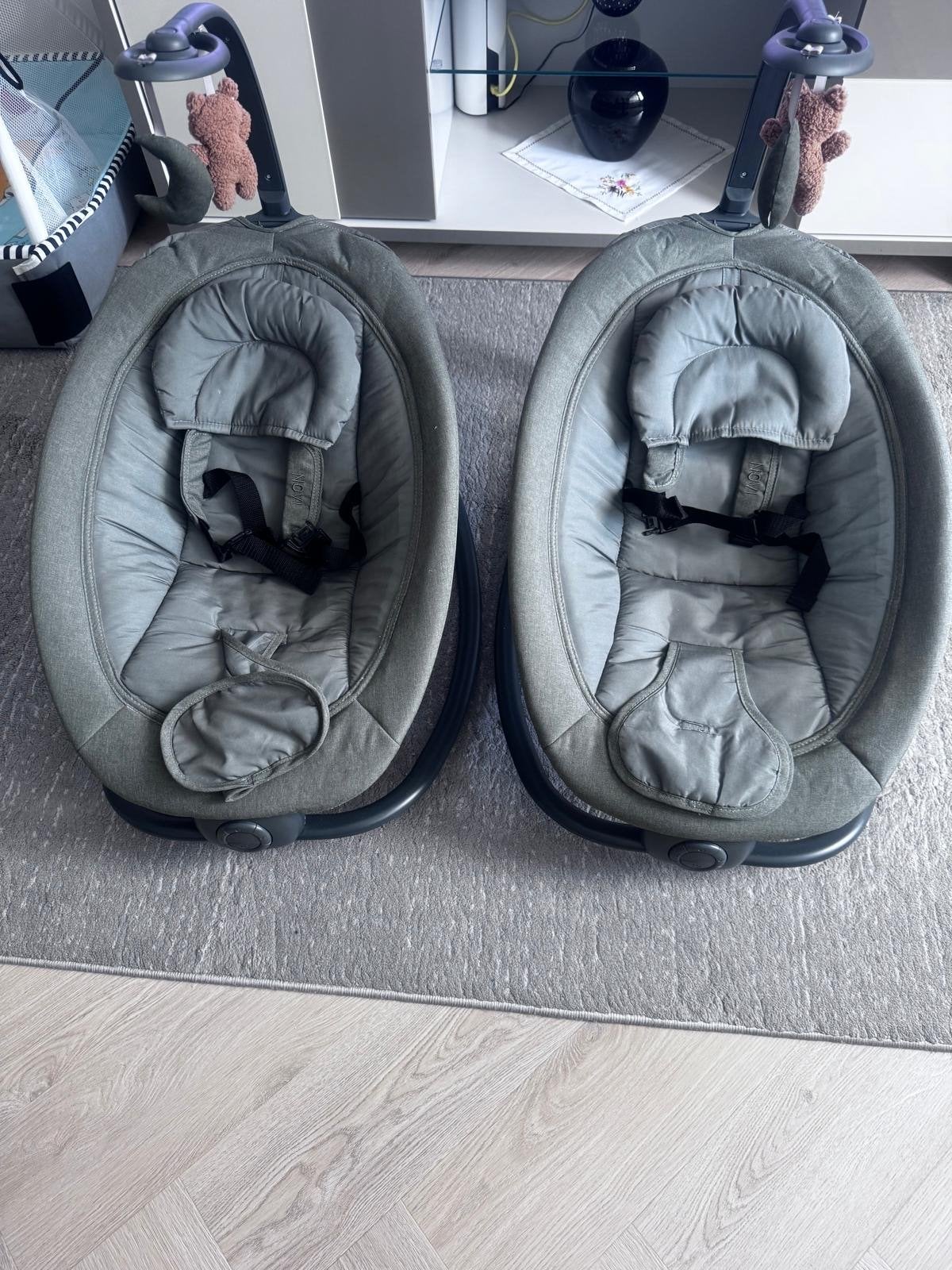 2x Nuna Leaf Grow Wiegjes/Wippers - Zo goed als nieuw, Ophalen, Zo goed als nieuw