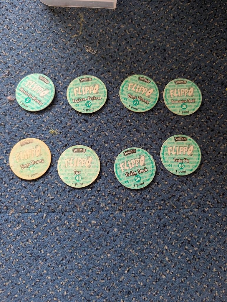 Zeldzame Looney Tunes Flippo's - Set van 8, Verzamelen, Flippo's, Ophalen of Verzenden, Looney Tunes, Losse flippo's